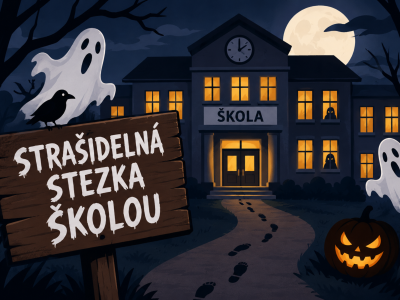 Strašidelná stezka školou