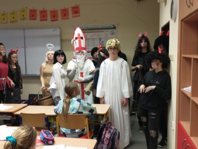 Mikuláš, andělé a čerti v 5.B
